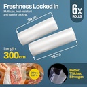 Bolsas vacío pack 3 20cm + pack 3 28cm