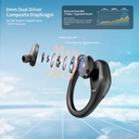 Auriculares Bluetooth Deportivos Negros