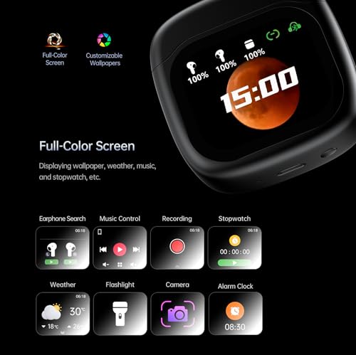 Auriculares con pantalla tactil Negros