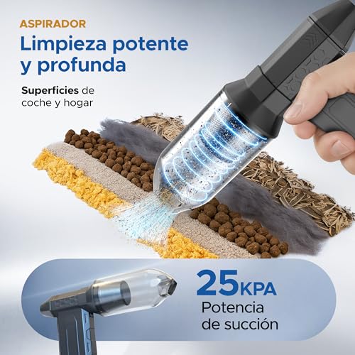 Aspirador-soplador de aire + Set Accesorios de succión