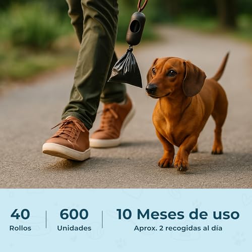 Bolsas excrementos perro set 600