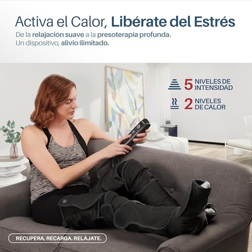 Masajeador de piernas de aire con calor