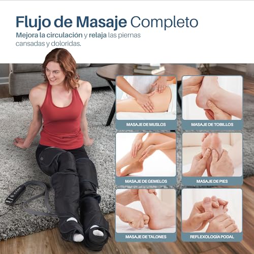 Masajeador de piernas de aire con calor