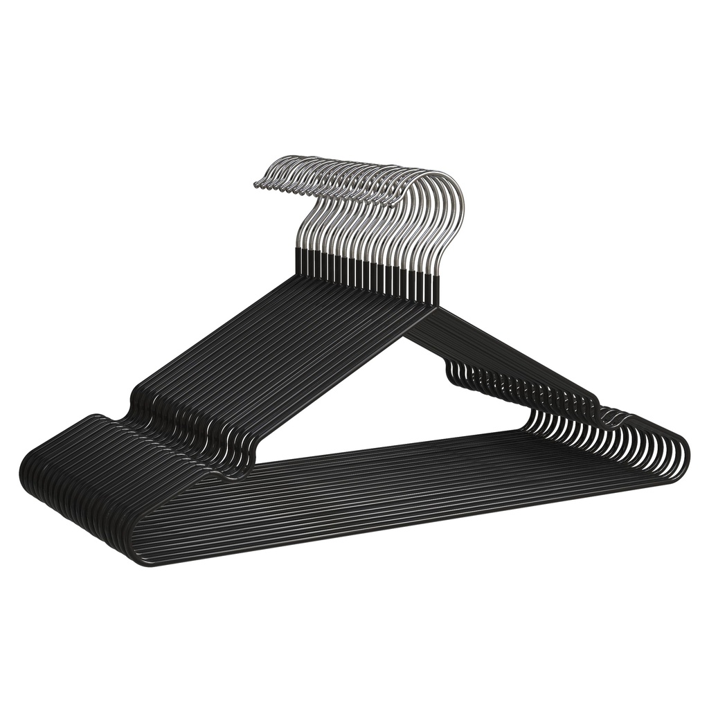 Set 20x Percha Metal Negra