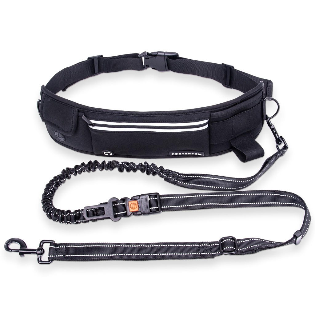 [8436614730934] Dog Waist Leash, Black color