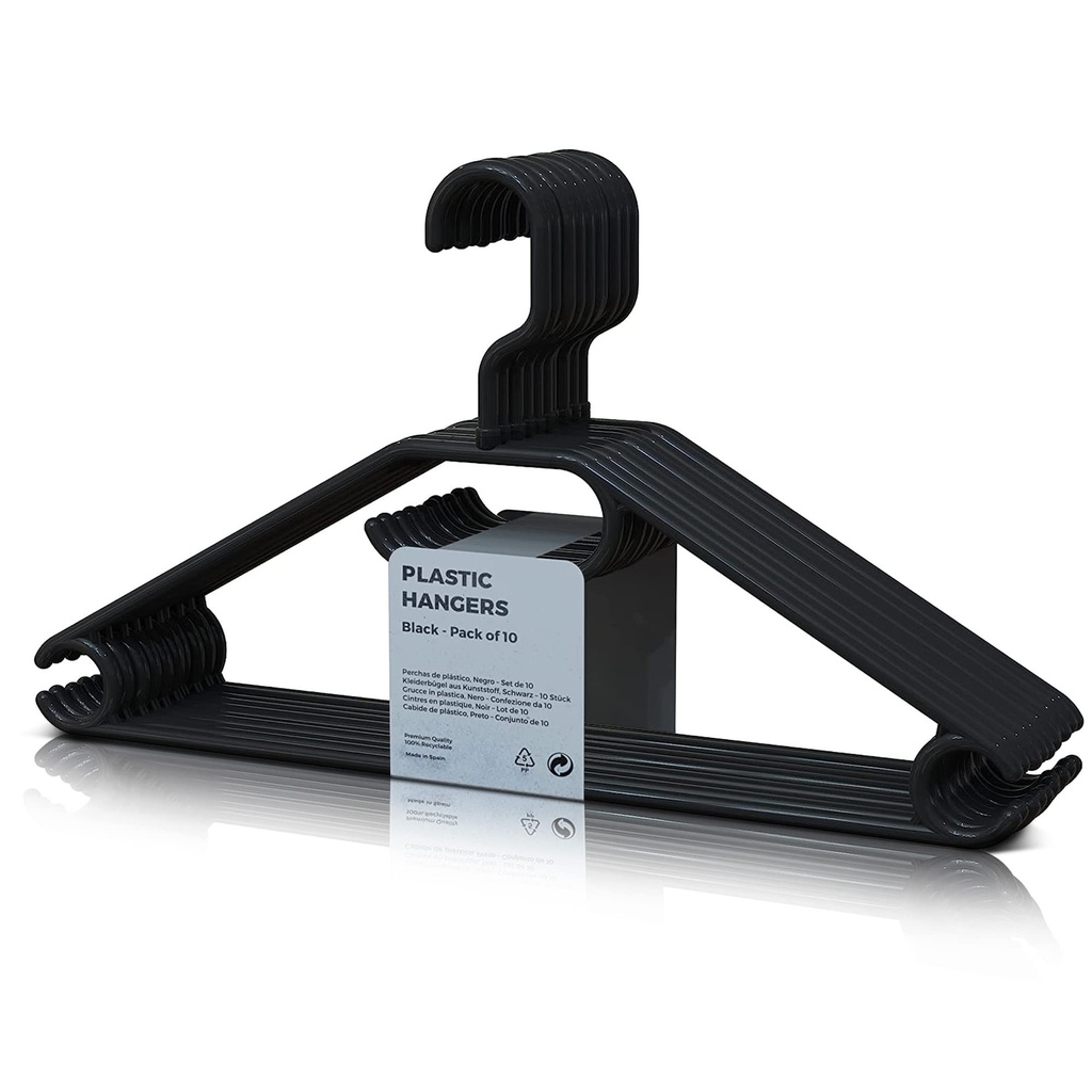 Perchas de plástico - set de 10