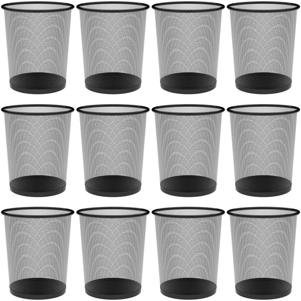 Papelera 10L Negra Set 12