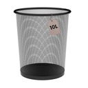 10L Black Wastebasket