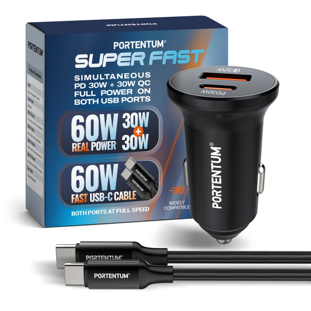 [8436614731238] 60W Car Charger