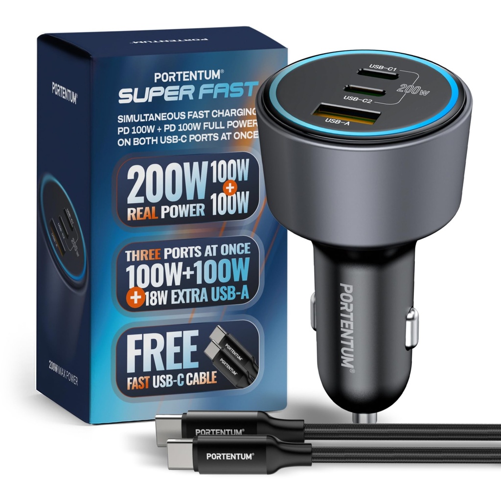 [8436614731252] 200W Car Charger