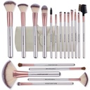 Kit 18 Beauty Brushes in Leather Bag