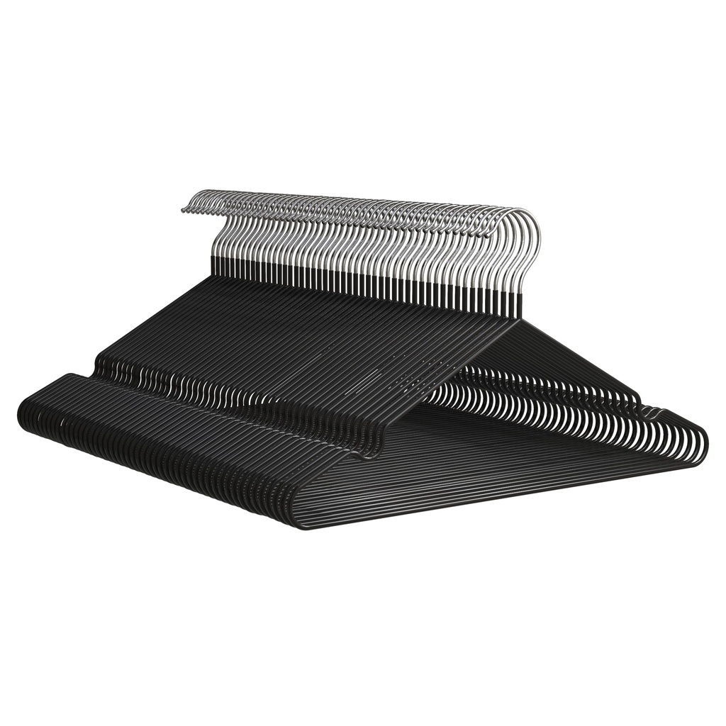 Set 50x Percha Metal Negra