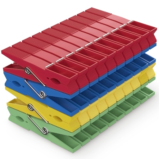 [8436614730293] Pinzas Plástico Multicolor