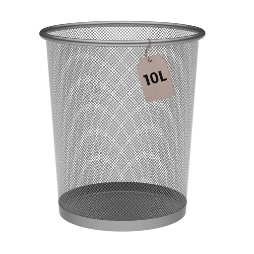 [8437023106624] Papelera 10L plata