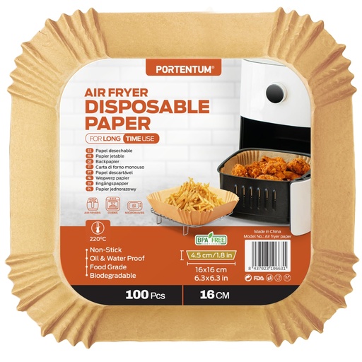 [8437023106631] Papel 16CM CUADRADO 100 unidades