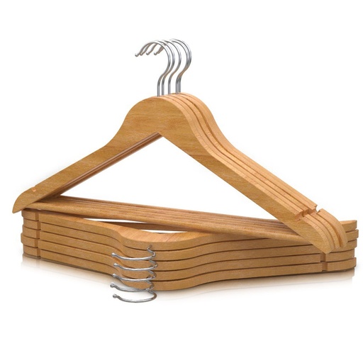 [8437023106518] Set 10x Perchas de Madera
